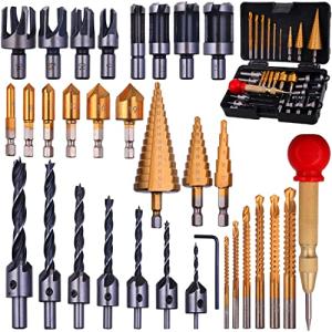 32 Pack Chamfer Drill Bit Set with Tools