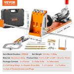VEVOR Pocket Hole Jig Kit with 34 Pieces