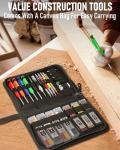 Nicpro Carpenter Pencil Set with Sharpener and Refills