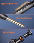 Nicpro Carpenter Pencil Set with Sharpener and Refills