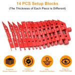 Comfylichi 14pc Aluminum Table Setup Blocks