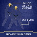 IRWIN QUICK-GRIP Clamps for Woodworking, Quick Release Triggers, 6 Inch, 8 Piece Set (IRHT83220)