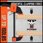 HORUSDY 8-Pack Bar Clamps for Woodworking, 12" and 6" Bar Clamps, Wood Working Clamps Sets, Quick Clamps F Clamp with 150 LBS Load Limit (8-Pack Wood Clamps)