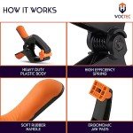 WOCTEC 4-Pack Spring Clamps Heavy Duty - 6 Inch Large Plastic Clamps for Crafts and Pool Cover Clips with 3 Inch Jaw Opening- Wodworking Clamps for Cover Holding and Wood Gluing (6 Inch Pack of 4)