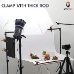 WOCTEC 4-Pack Spring Clamps Heavy Duty - 6 Inch Large Plastic Clamps for Crafts and Pool Cover Clips with 3 Inch Jaw Opening- Wodworking Clamps for Cover Holding and Wood Gluing (6 Inch Pack of 4)