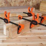 Jorgensen 6" Spreader/Bar Clamp Set, 4-pack,One-Hand Light Duty E-Z Hold Clamp/Spreader, 99216A,Black Orange