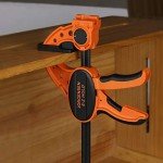 JORGENSEN 2-pack Ratchet Bar Clamps Set, Medium Duty, 12-inch One Hand Clamp, E-Z Hold Expandable Spreader