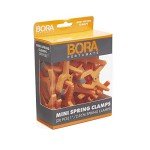 Bora 1-Inch Mini Spring Clamp, 20-pack, 540520. Give yourself an extra hand with these tough polymer mini spring clamps