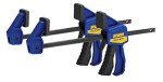 IRWIN QUICK-GRIP Bar Clamps for Woodworking, One-Handed, Micro, 4-1/4", 2 Pack (1964747)