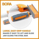 Bora 50" Parallel Clamp Set, 2 Pack of Woodworking Clamps with Rock-Solid, Even Pressure, 571150T