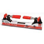 Bessey BESSEY GSCC4PK-C Clamp Set for Woodworking, F-style with Wood Handle, Replaceable Pads, 2 x 6 In and 2 x 12 In, 600 lb, Red/Black/Silver