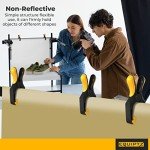 EQUIPTZ Spring Clamps 4 inch - 10 Pack Plastic Clamps for Pool Cover, Tarps, Crafts & Backdrop with 2 inch Mouth Opening - Rust Free Large Clips Heavy Duty Outdoor with Non-Detachable Jaw Pads