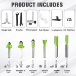 WORKPRO Compact Router Kit, 6.5 Amp Corded Hand Trimmer Router Tool, 6 Variable Speeds Wood Router for Woodworking Slotting Trimming