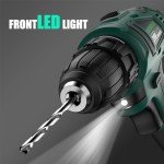 INSPIRITECH 20V Cordless Drill, Brushless Power Drill Set with 2 Batteries and Charger,3/8-Inch Chuck Electric Drill Driver,22 Torque Setting,Drill/Driver Bits and Tool Bag Included