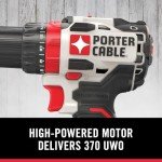 PORTER-CABLE 20V MAX Cordless Drill Driver Kit with 2 Batteries and Charger, 1/2 Inch (PCCK607LB)