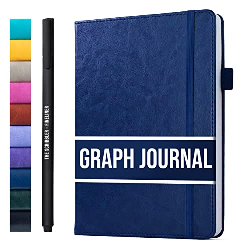 A5 Graph Journal with Thick Paper & Bookmarks