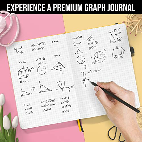 A5 Graph Journal with Thick Paper & Bookmarks