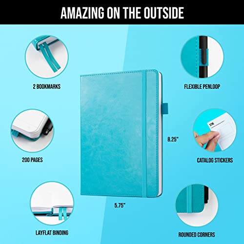 A5 Graph Journal with Thick Paper & Bookmarks