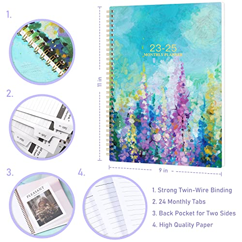 2023-2025 Monthly Planner with Tabs - Oil Painting