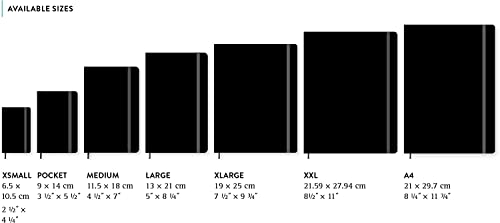 Moleskine XL Softcover Dotted Notebook - Black