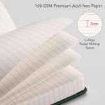 RETTACY Leather College Ruled Notebooks - 2 Pack