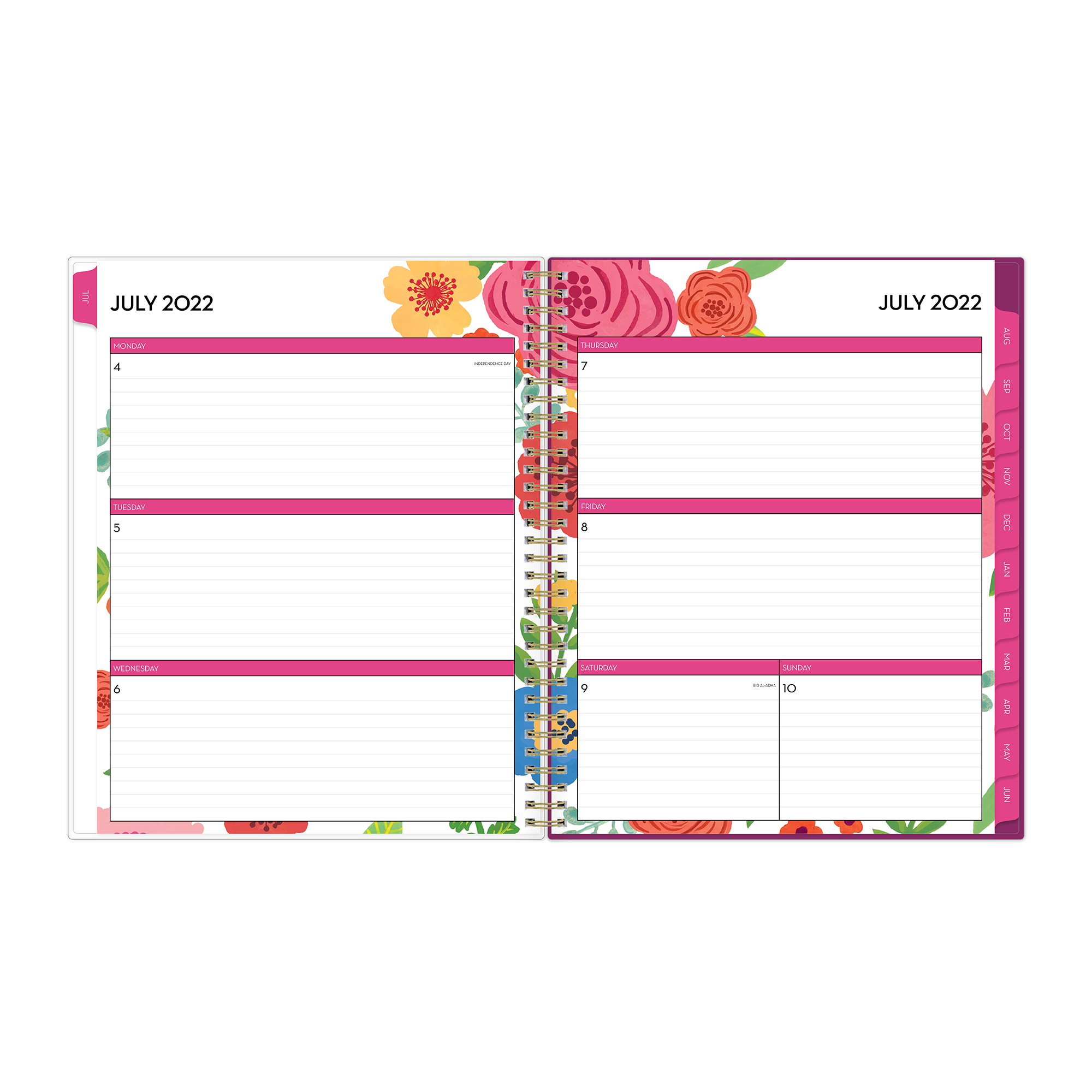 Blue Sky™ Academic Weekly/Monthly Planner, Letter Size, Mahalo, July 2022 To June 2023, 100149-A