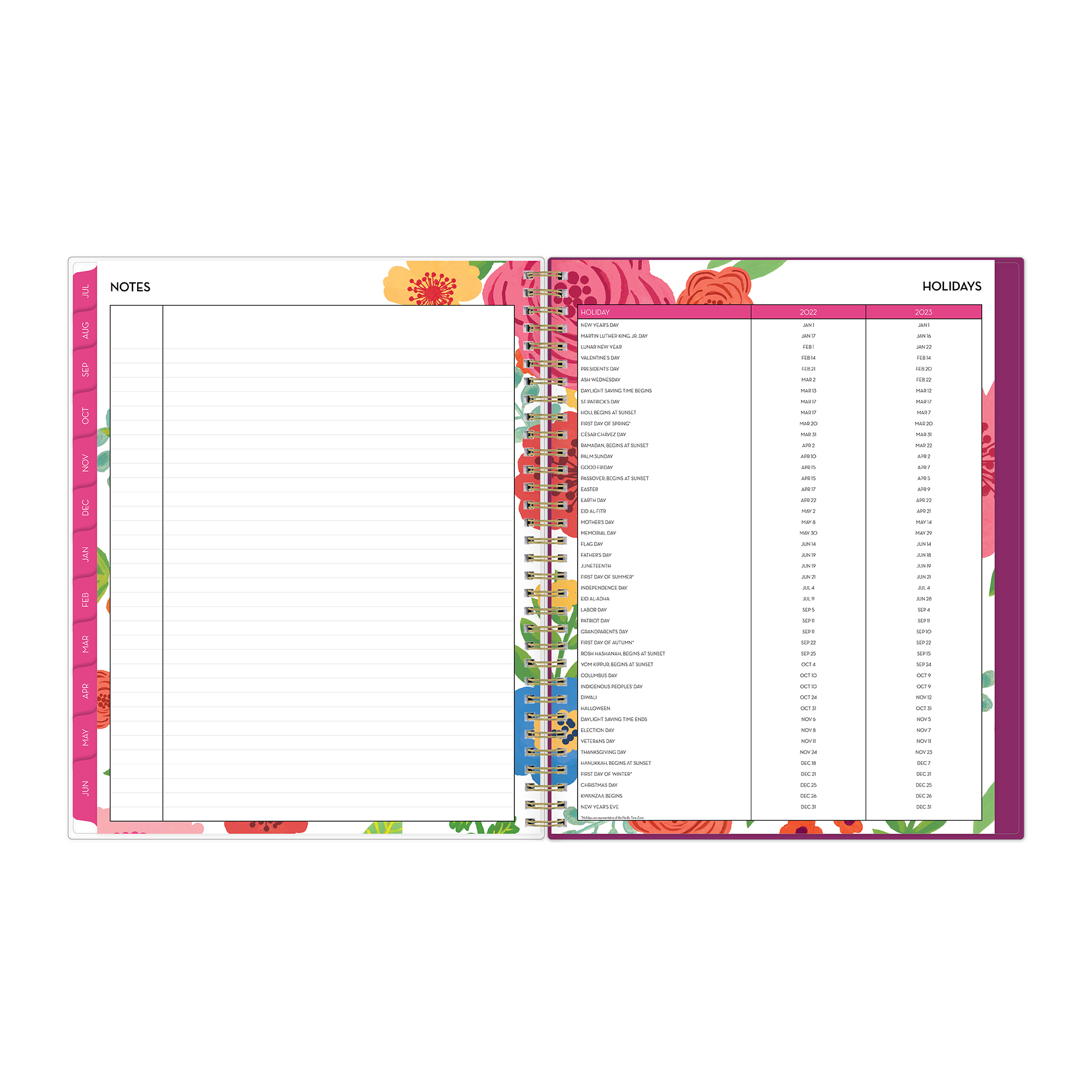 Blue Sky™ Academic Weekly/Monthly Planner, Letter Size, Mahalo, July 2022 To June 2023, 100149-A