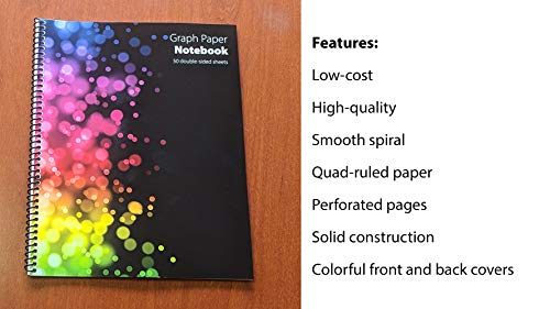 50-Sheet Double-Sided Graph Paper Notebook