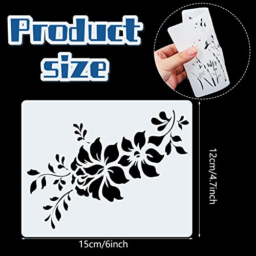 20 Wildflower and Sunflower Reusable Painting Stencils