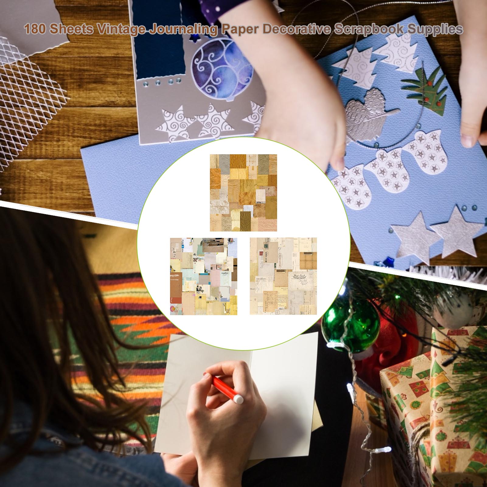 IMSHIE Vintage Journaling Paper - 180 Sheets