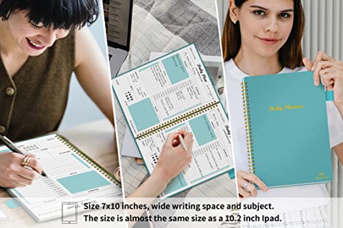 Undated Daily Planner with Hourly Schedule & To-Do List