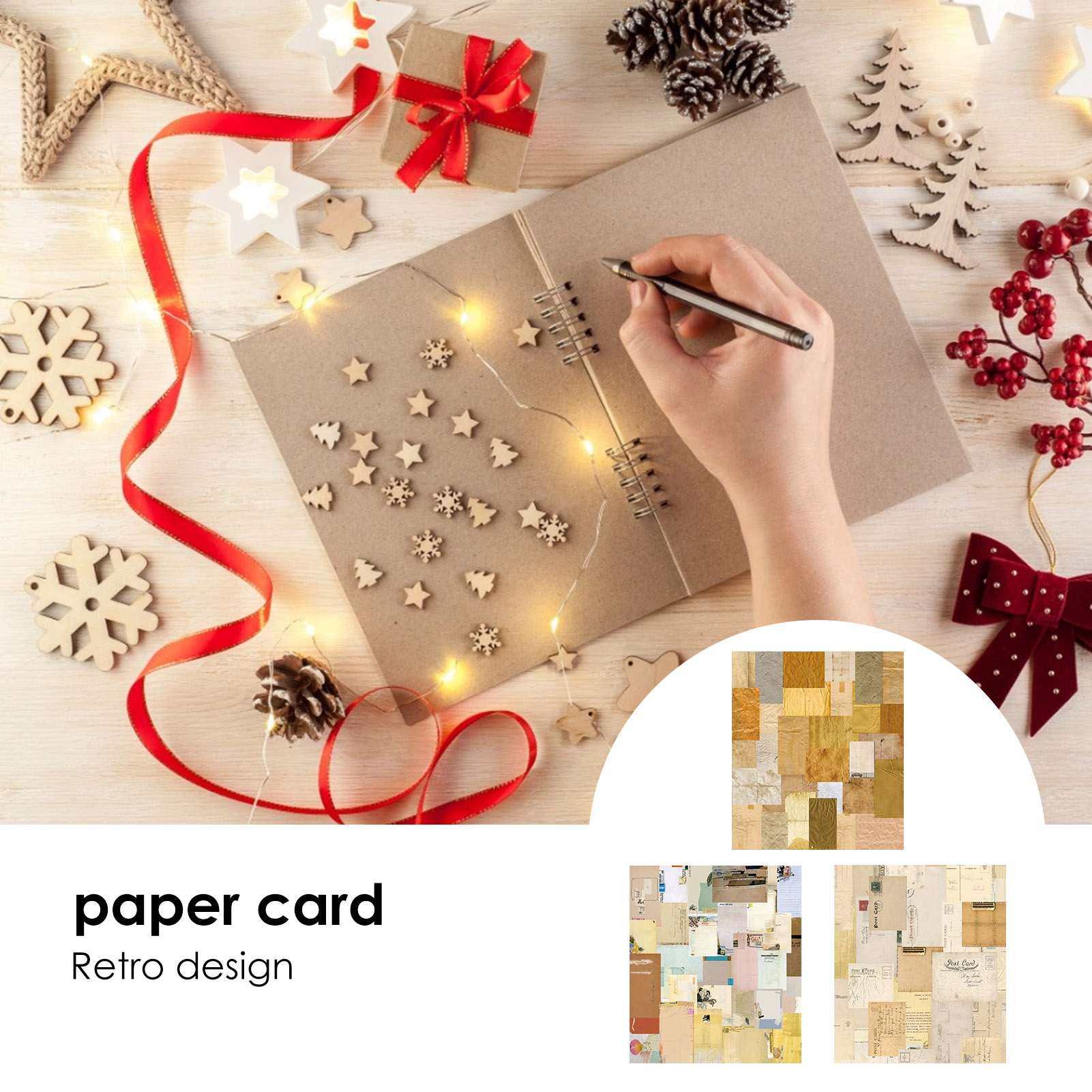 IMSHIE Vintage Journaling Paper - 180 Sheets