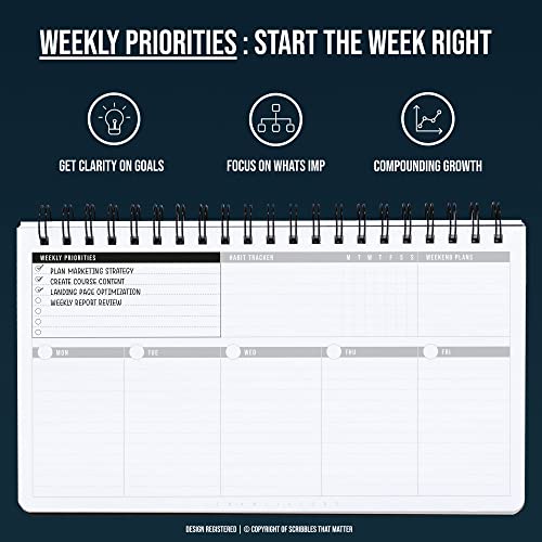 2023-2024 Productive Weekly Planner for Office/School