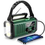 10,000mAh Solar Crank Emergency Weather Radio
