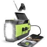 Emergency Crank Weather Radio with Flashlight & Charger