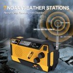 Hand Crank NOAA Weather Radio with Solar Power