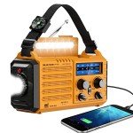 Portable Emergency NOAA Weather Radio with Flashlight