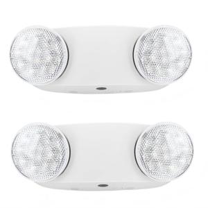 RMC LED Emergency Lights with Battery Backup - 2 Pack