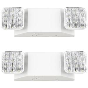 Sunco LED Emergency Lights with Backup Battery - 2 Pack