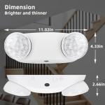 RMC LED Emergency Lights with Battery Backup - 2 Pack