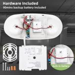 RMC LED Emergency Lights with Battery Backup - 2 Pack