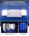 6 Pack LED Emergency Lights with Backup Batteries