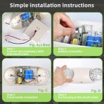 RMC LED Emergency Lights with Battery Backup - 2 Pack