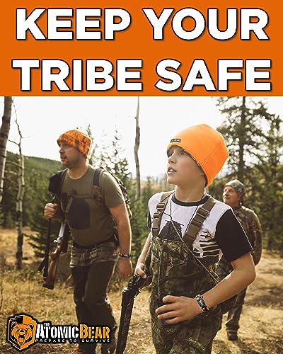 Atomic Bear Paracord Bracelets with Fire Starter - 2 Pack