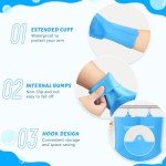 Pecute Silicone Pet Grooming Gloves - Blue