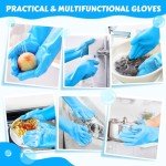 Pecute Silicone Pet Grooming Gloves - Blue