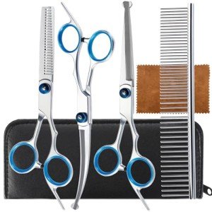 5-in-1 Dog Grooming Scissors Set with Safety Tips