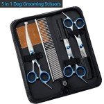 5-in-1 Dog Grooming Scissors Set with Safety Tips