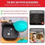 2-Pack Silicone Liners for Air Fryer Baskets