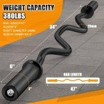 47" Olympic Curl Bar - 440 lb Capacity